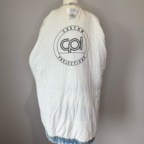 Vintage Acid Wash Denim Parka Jacket with Attached Hoodie | Size L - Picture 9 of 15